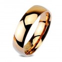 Rose Gold Tungsten Wedding Band Ring 