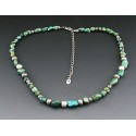 Sterling Silver Turquoise Beaded Necklace