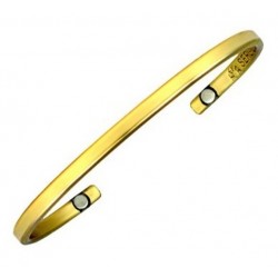 Sergio Lub Magnetic Brass Cuff Bracelet - Brass Touch