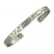 Sergio Lub Magnetic German Silver Cuff Bracelet