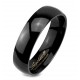 Black Tungsten Band Ring