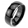 Black Tungsten Band Ring 