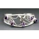 Native American Cuff Bracelet with Amethyst 