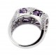 Sterling Silver Ring with Cubic Zirconia