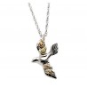 Black Hill Gold on Sterling Silver Dove Pendant with Necklace