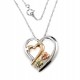 Black Hills Sterling & 12K Gold Heart Necklace