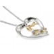 Black Hills Sterling & 12K Gold Heart Necklace