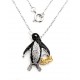 Black Hills Wish Rings Sterling Silver Penguin Pendant