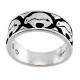 Southwestern Sterling Silver Ring with Bear