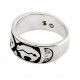 Southwestern Sterling Silver Ring with Bear
