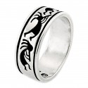 Southwestern Sterling Silver Ring with Kokopelli