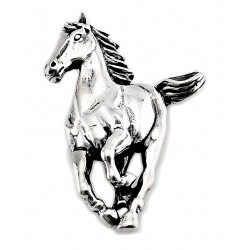 Sterling Silver Running Horse Pendant 