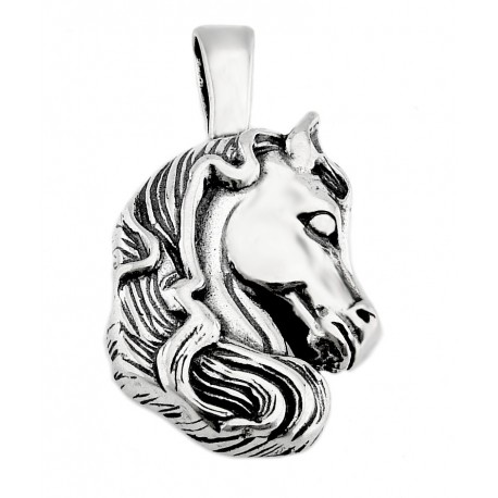 Sterling Silver Horse Pendant 