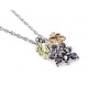 Black Hills 12K Gold on Sterling and Amethyst Pendant 