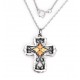 Black Hills Sterling Silver and 12K Gold Cross Pendant 