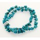 Southwestern Turquoise and Sterling Silver Stretch Bracelet