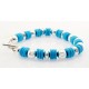 Southwestern Sterling Silver and Turquoise Toggle Bracelet