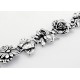 Sterling Silver Flowers Bracelet