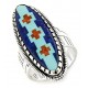 Southwestern Sterling Silver Inlaid Ring – Roderick Tenorio 