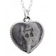 Sterling Silver Angel in Heart Pendant with Chain