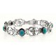 Southwestern Sterling Silver Bracelet with Turquoise
