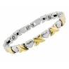 GRH-2224 Magnetic Stainless Steel Bracelet with Hearts 
