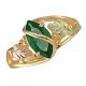 Black Hills 10K Gold Ring with Emerald 