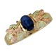 Black Hills 10K Gold Ring with Sapphire