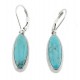 Two Sided Sterling Silver Earrings With Turquoise