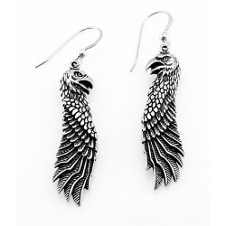 Sterling Silver Eagle Earrings