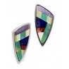 Sterling Silver Inlay Earrings