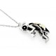 Black Hills Gold on Sterling Silver Kokopelli Pendant with Chain