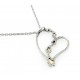 Black Hills Sterling and 12K Gold Heart Pendant with Chain 