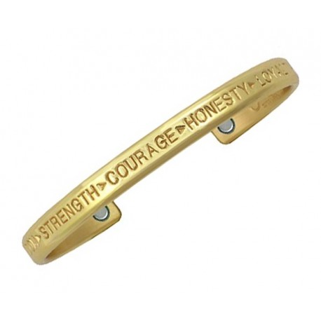 Sergio Lub Magnetic Brass Cuff Bracelet – Courage Brass
