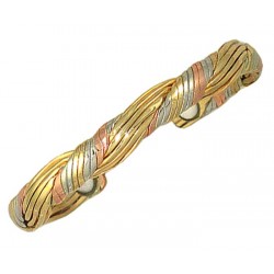 Sergio Lub Magnetic Cuff Bracelet - Magnetic Golden Hair Amulet