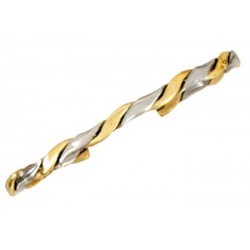 Sergio Lub Cuff Bracelet - Silver Ribbon