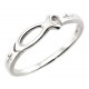 Sterling Silver Christian Fish Ring 