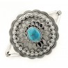 Southwestern Sterling Silver Cuff Bracelet with Turquoise