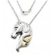 Black Hills Gold on Sterling Silver Horse Pendant with Chain