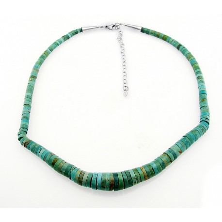 Southwestern Turquoise Necklace with Sterling Silver