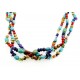 Southwestern Gemstone Necklace with Sterling Silver – Blue Shade
