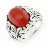 Sterling Silver Ring with Carnelian 