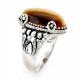 Sterling Silver Ring with Tigers Eye