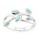 Sterling Silver Ring with Larimar