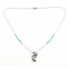 Southwestern Liquid Sterling Silver Necklace with Kokopelli