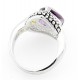 Sterling Silver Ring with Amethyst and Citrin