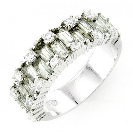 Sterling Silver Ring Cubic Zirconia