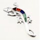 Southwestern Sterling Silver Lizard Pin