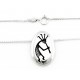 Southwestern Sterling Silver Kokopelli Pendant with Necklace