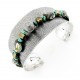 Southwestern Sterling Silver Cuff Bracelet with Gemstones CP Signature